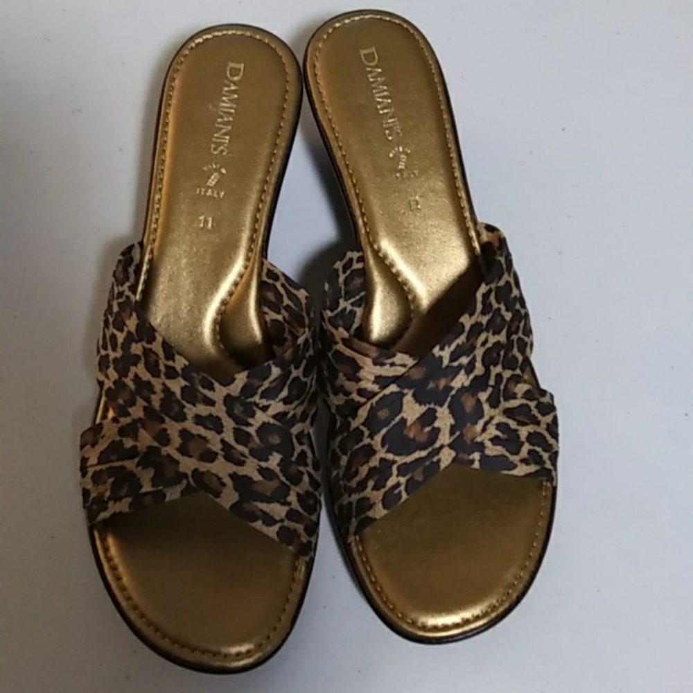 Damiani's lepard print Slip on Shoes. Made in Italy.